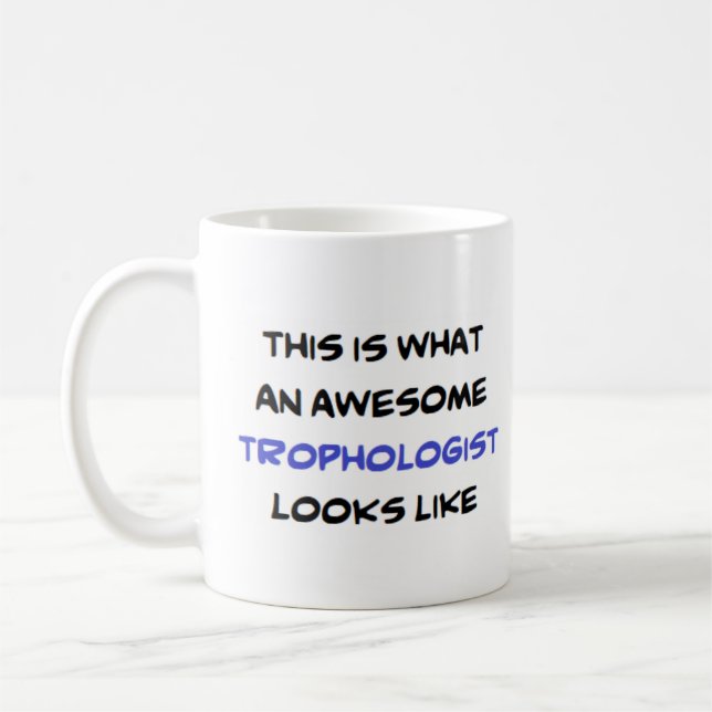 trophologist, awesome coffee mug (Left)