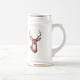 Trophy Buck Rack Mount Beer Stein