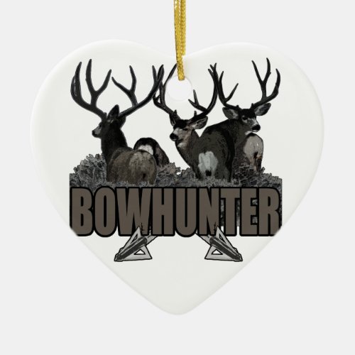 Trophy Bucks Bowhunter Ceramic Ornament