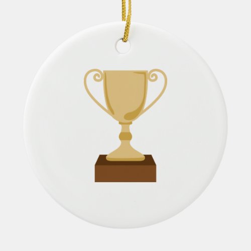 Trophy Ceramic Ornament