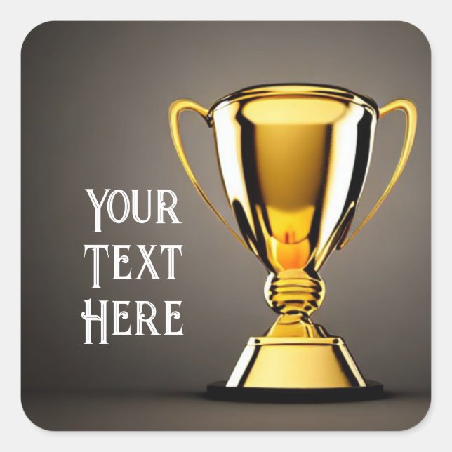 Trophy Classic Round Sticker (Front)
