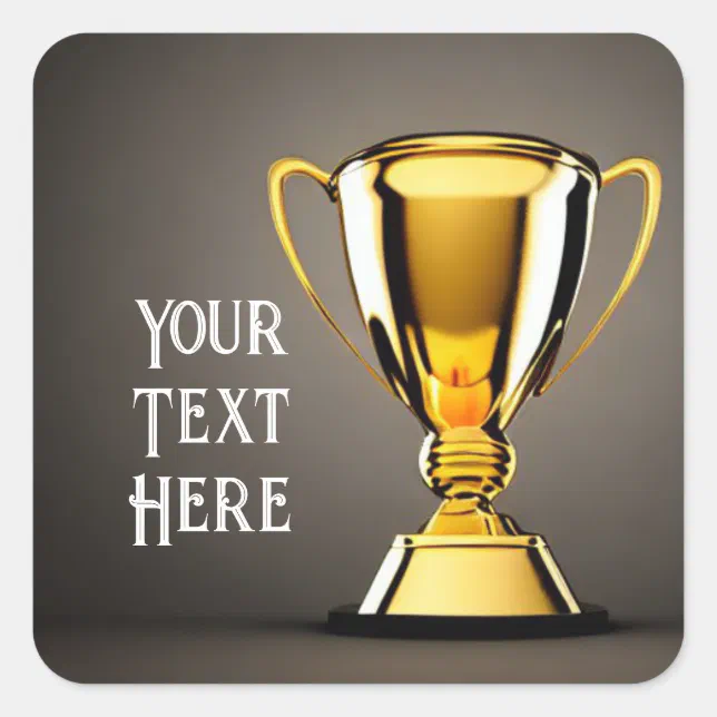 Trophy Classic Round Sticker | Zazzle
