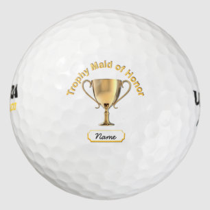 Trophy Cup for a 'Maid of Honor'. Golf Balls