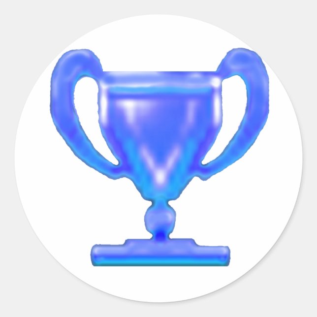 Trophy Cup jGibney The MUSEUM Zazzle Gifts Classic Round Sticker (Front)