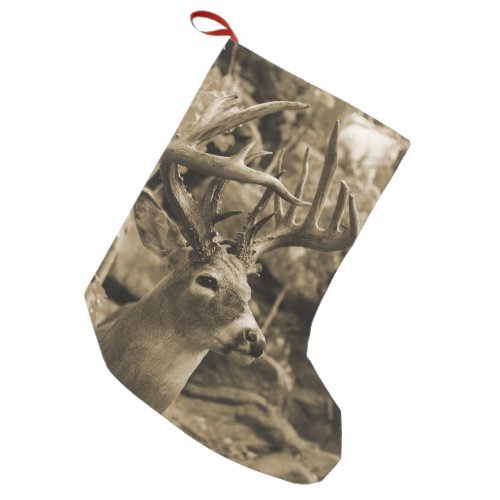 Trophy Deer Small Christmas Stocking