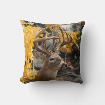 Trophy Deer Throw Pillow by JTHoward at Zazzle