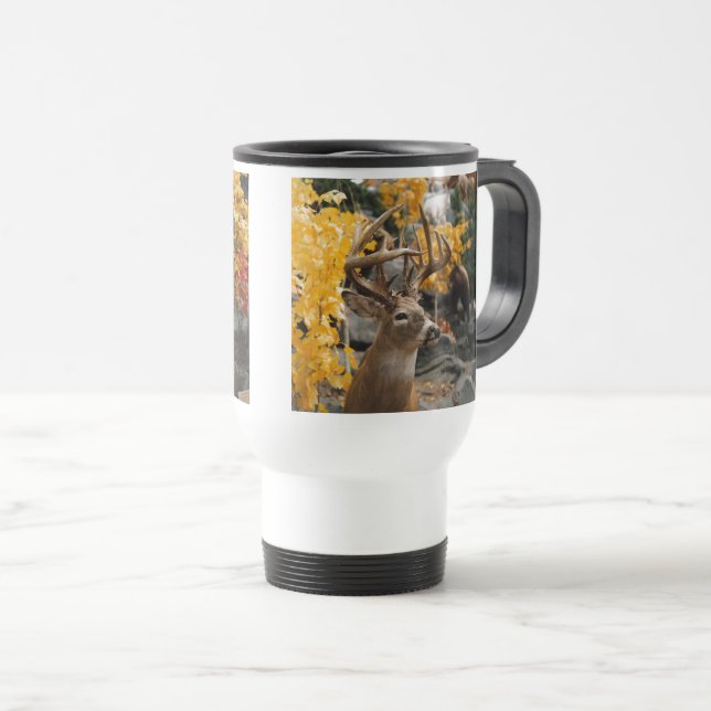 Trophy Deer Travel Mug (Front Right)