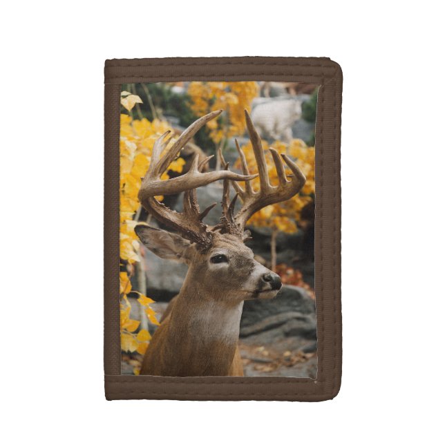 Trophy Deer Tri-fold Wallet (Front Vertical)