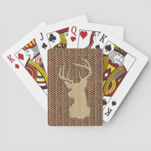 Trophy Deer with Antlers Poker Cards