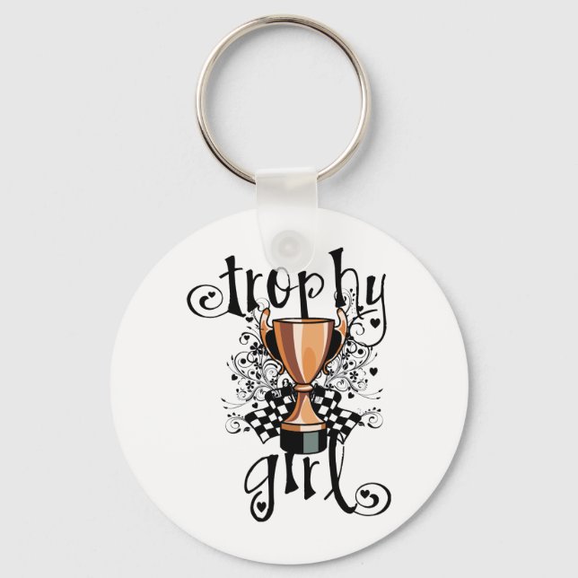 Trophy Girl Keychain (Front)