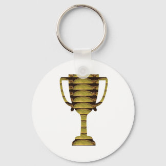 TROPHY GOLD: Business Success, Competition, Sports Keychain