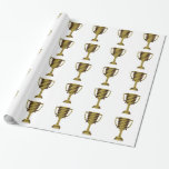 Trophy Gold: Business Success, Competition, Sports Wrapping Paper at Zazzle