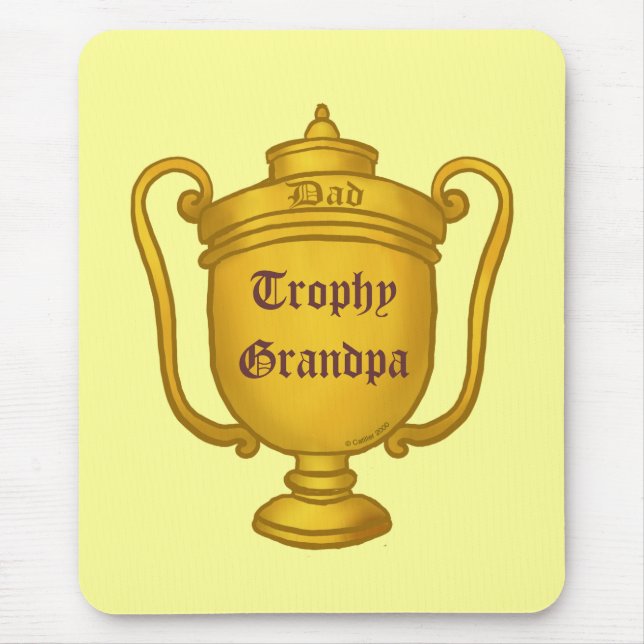 Trophy Grandpa Mouse Pad (Front)