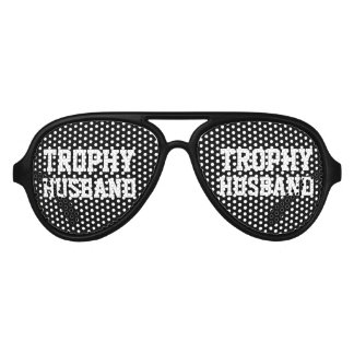 Trophy Husband bachelor party sunglasses for groom