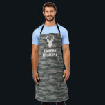 Trophy Husband Funny Men's Gift Camo Apron<br><div class="desc">This trophy husband apron makes the perfect gift for your trophy husband! Features camo background,  buck deer head with antlers and the words Trophy Husband. You can personalize the text and add your husband's name if you choose.</div>