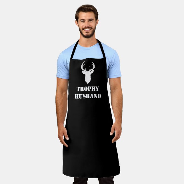 Trophy Husband Funny Men's Gift Hunting Gift Apron (Worn)