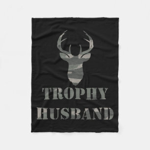 Trophy Husband Funny Mens Gift T Shirt Fleece Blanket