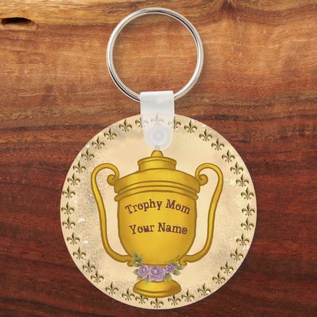 Trophy Mom   Keychain (Front)