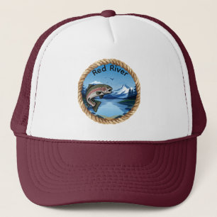 Trophy Rainbow Trout Mountain Fishing Trucker Hat