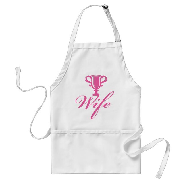 Trophy Wife Adult Apron (Front)