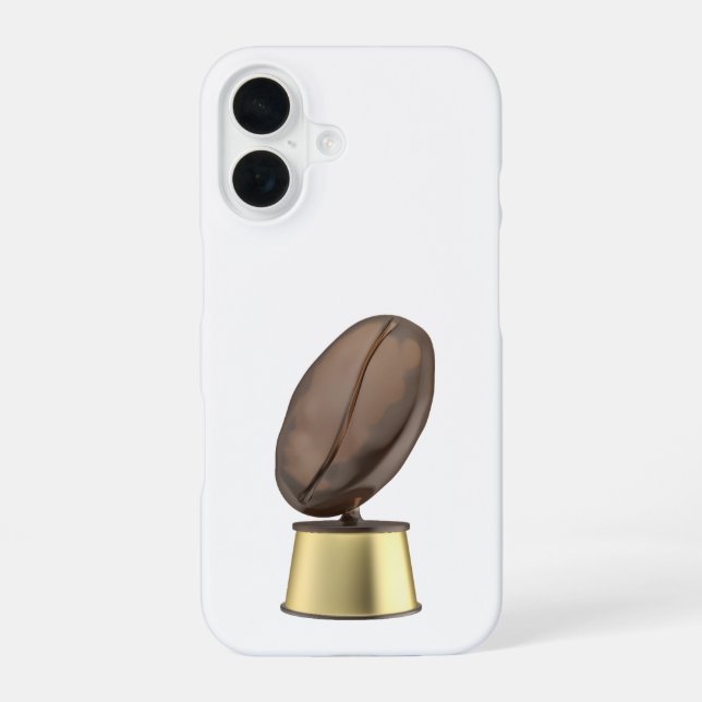 Trophy with coffee bean iphone case (Back)