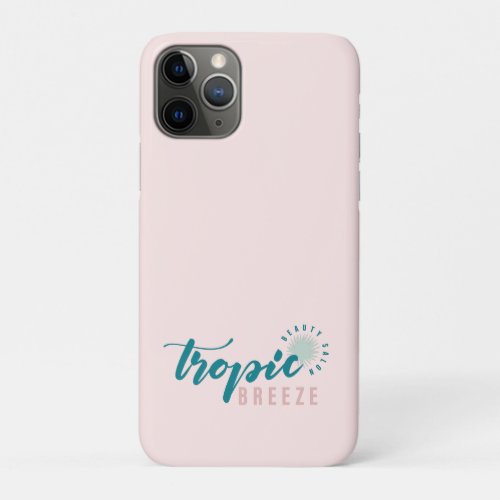 Tropic Breeze Teal Mint  Pink Company Logo iPhone 11 Pro Case