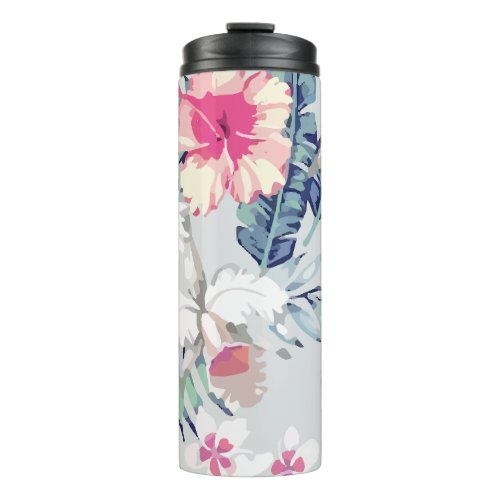 Tropic Exotic Hibiscus Flowers Orchid Thermal Tumbler