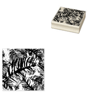 Tropic Leaves Rubber Stamp