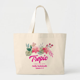 Tropic like its hot Bachelorette Weekend party  Large Tote Bag