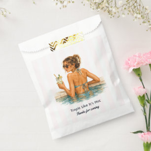 Tropic Like It's Hot Pool Party Bachelorette Favor Bag