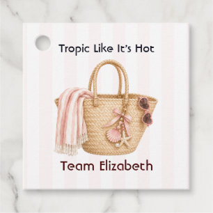 Tropic Like It's Hot Pool Party Bachelorette Favor Tags