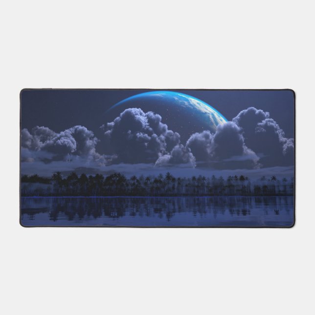 Tropic of Aquarius (Night) Desk Mat (Front)