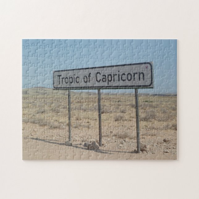 Tropic of Capricorn Road Sign Namibia. Jigsaw Puzzle (Horizontal)
