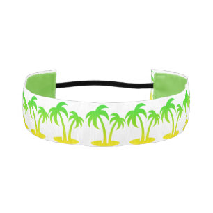 Tropic Palm Trees Island 1-1/2" Non-Slip Headband