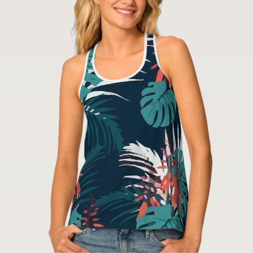 Tropic Pattern Tank Top