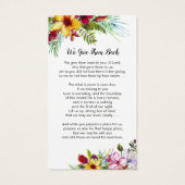 Tropic Photo Funeral Memorial Prayer (Back)
