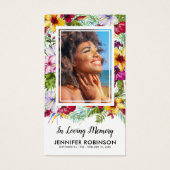 Tropic Photo Funeral Memorial Prayer (Front)