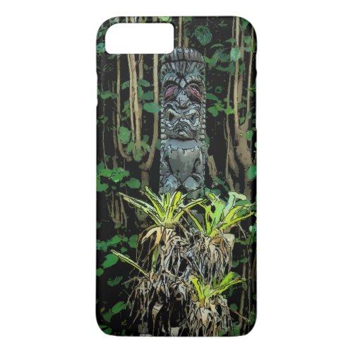 Tropic Pool Tiki Illustrated Hawaiian iPhone 8 Plus7 Plus Case