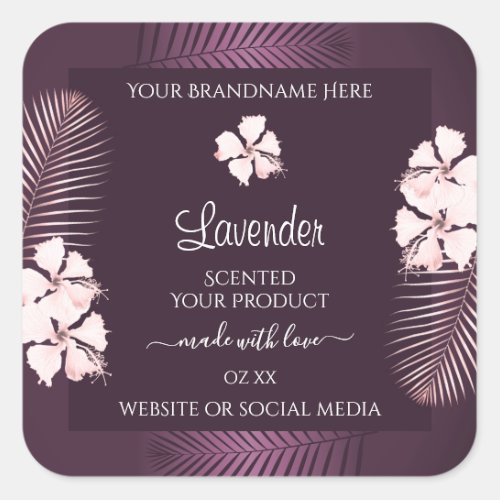 Tropic Purple Product Labels White Hawaii Flowers