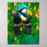 Tropic Spirits - Toucans Fine Art Poster/Print Poster