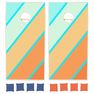 Tropic Splash Bold Striped Cornhole Set