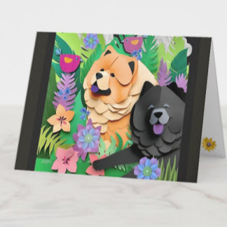 TROPIC TANGO red black chow Card