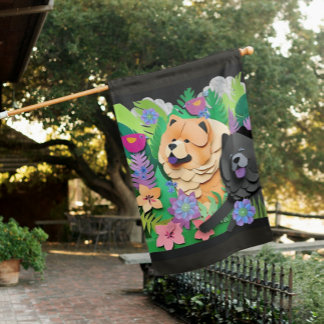 TROPIC TANGO red black chow  House Flag