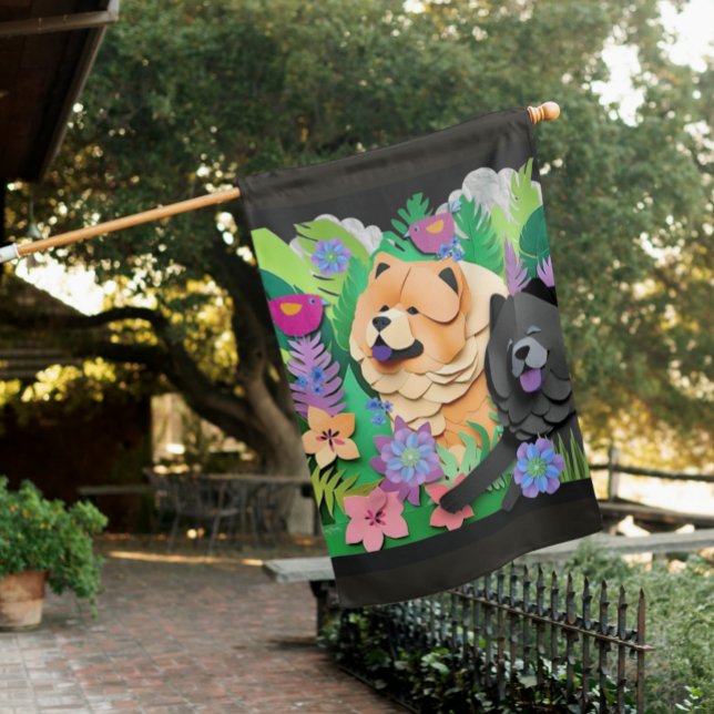 TROPIC TANGO red black chow  House Flag (Creator Uploaded)