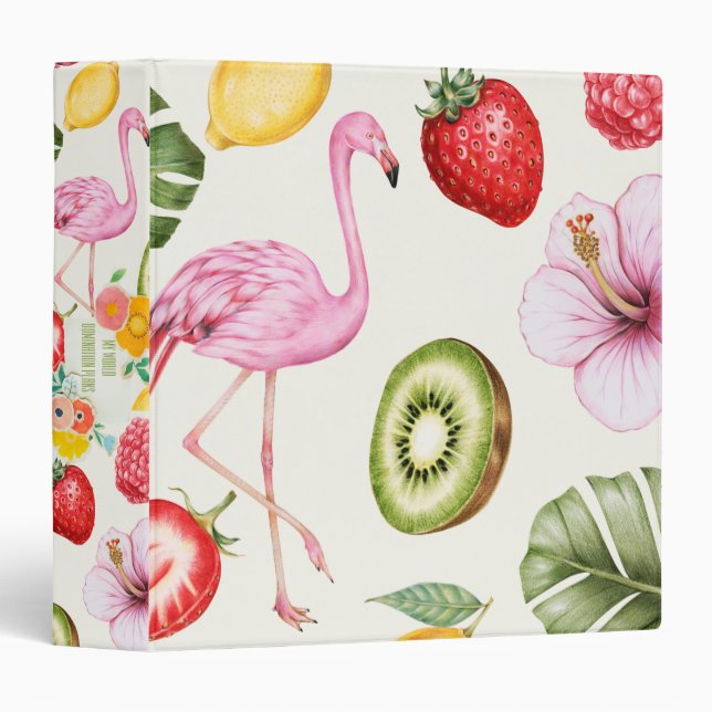 Tropical 3 Ring Binder (Front/Spine)