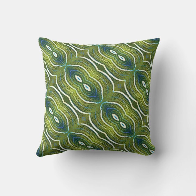 tropical 3 throw pillow (Back)