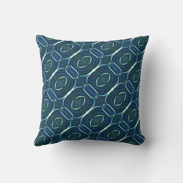 tropical 7 throw pillow (Back)