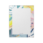 Tropical Abstract Art Personalized Stationery Notepad at Zazzle