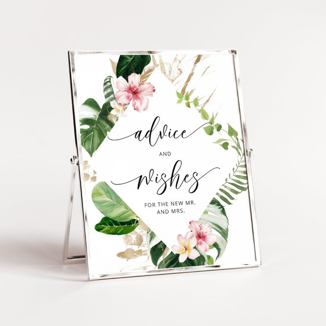 Tropical advice and wishes for Newlyweds Poster (Creator Uploaded)