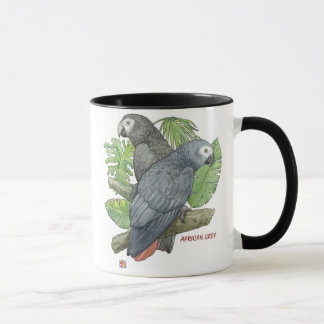 Tropical African Greys Mug
